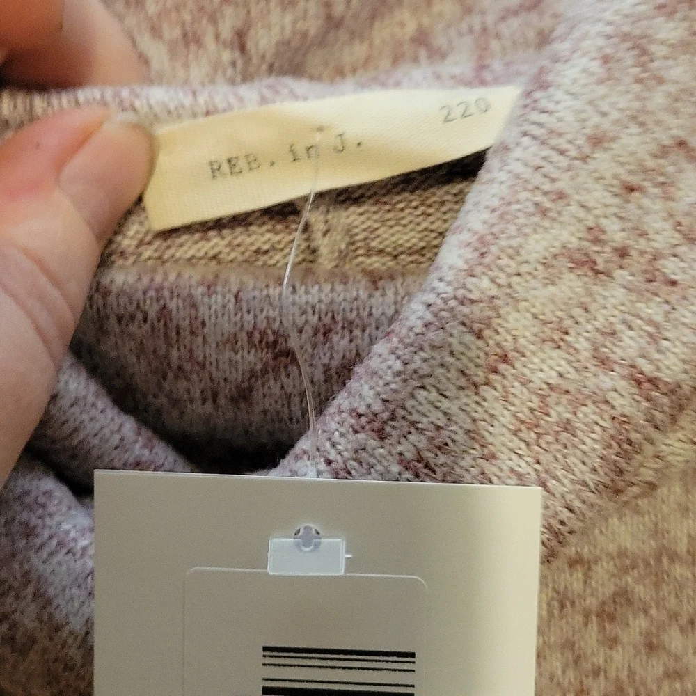 NWT Pink Heather,  Cowl Neck tunic,  size XL, Reb in J - Picture 6 of 6
